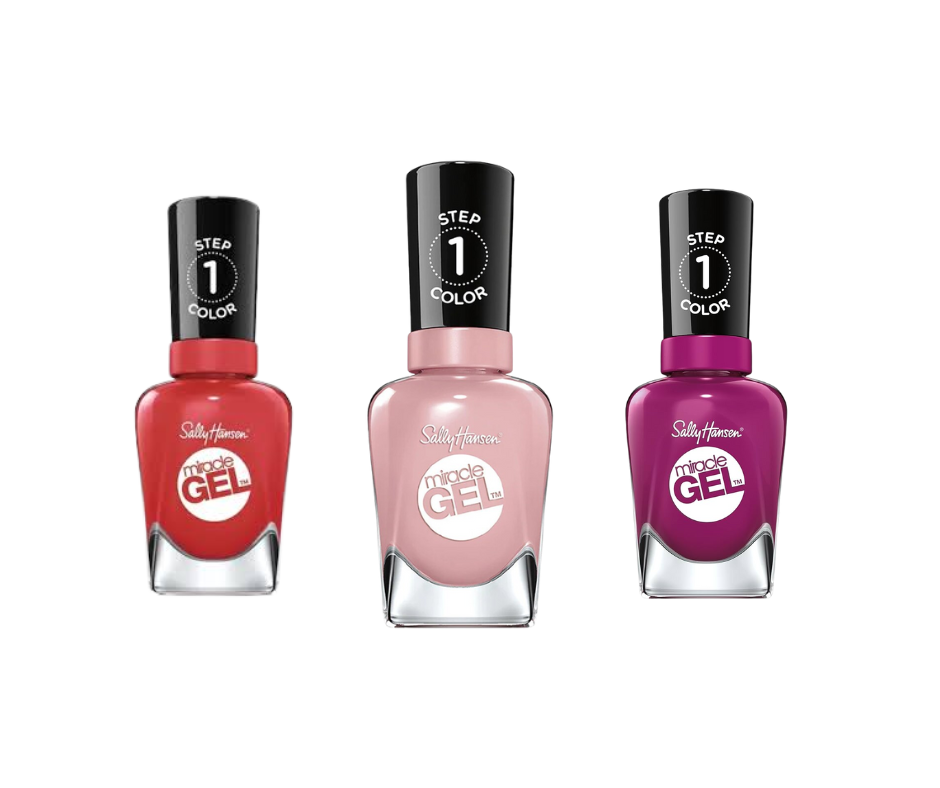 Sally Hansen Gel Nail Polish Bundle of 3