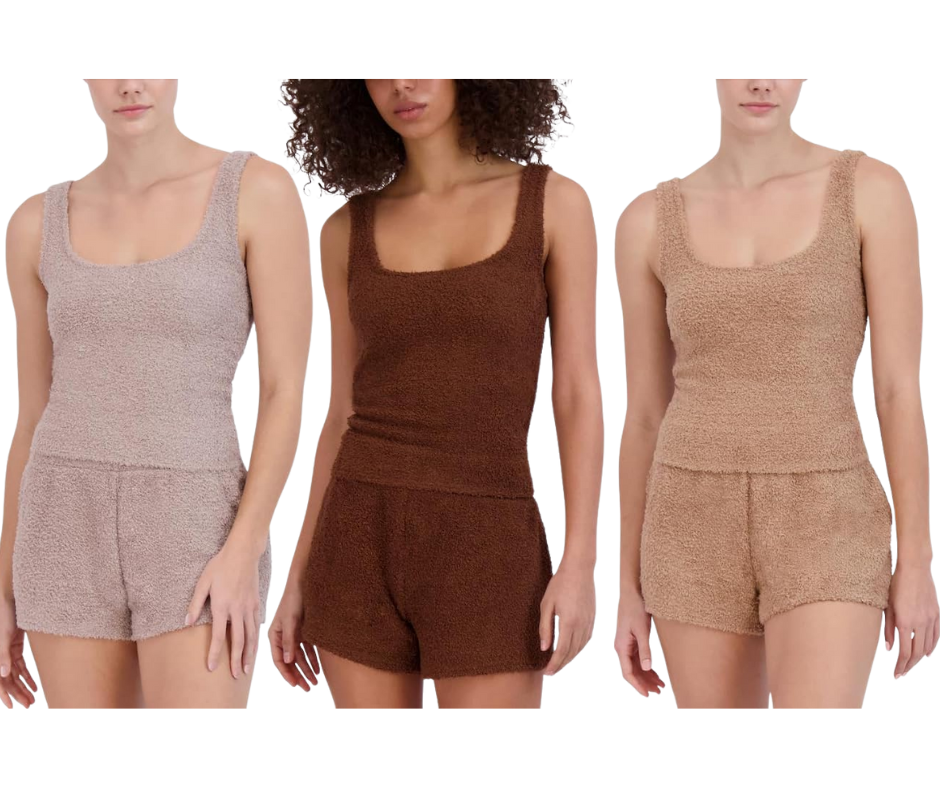 Steve Madden Women's Scoop-Neck Chenille Sleep Tank Top